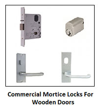 Marsden Park Locksmiths provides commercial mortice locks for wooden doors.